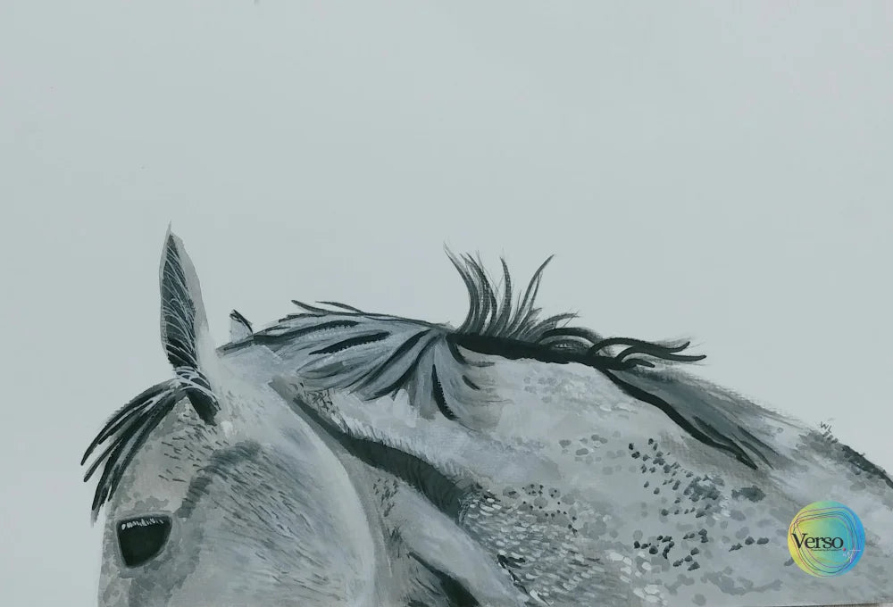 The Companion 40 x 50 cm / Watercolor / Unframed, shipped in roll