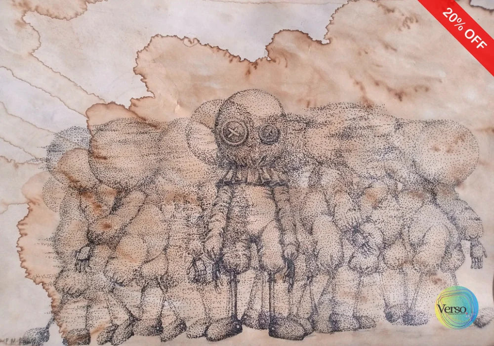 The Cycle is Flooded with Information #4 29.7 x 21 cm / Pen & Ink / Unframed, shipped in roll