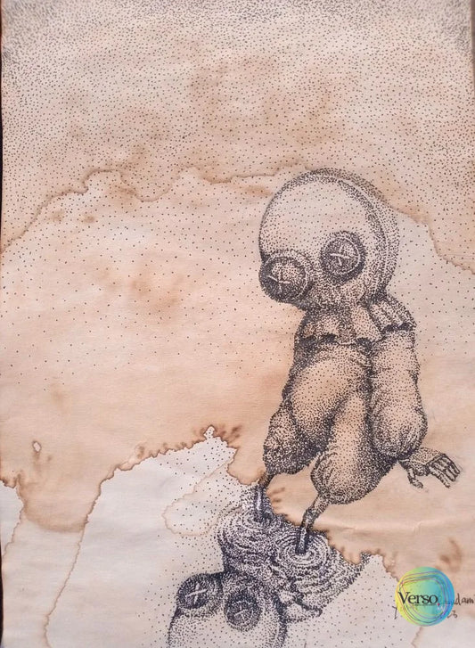 The Cycle is Flooded with Information #5 14.8 x 21 cm / Pen & Ink / Unframed, shipped in roll