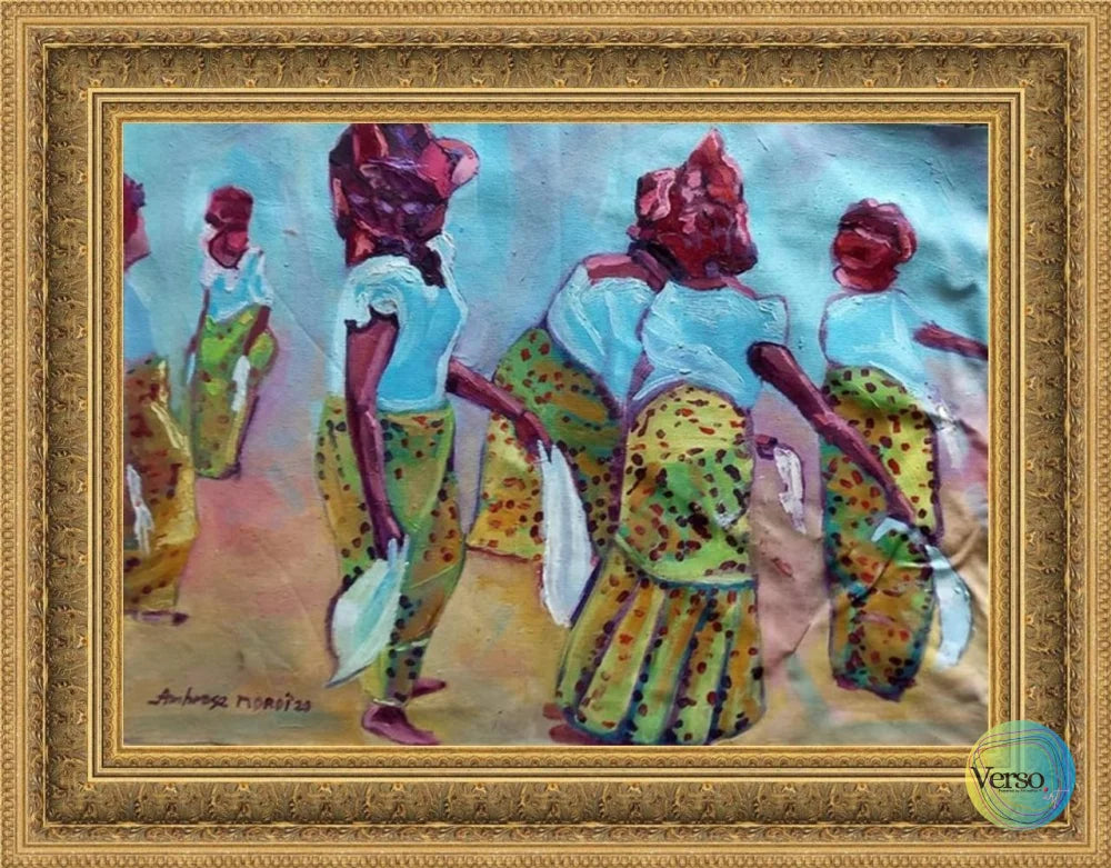 The Dance Troupe 22 x 19 cm / Oil / Unframed, shipped in a roll Original Art