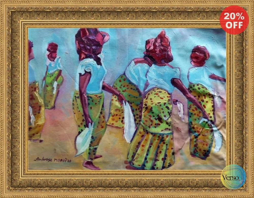 The Dance Troupe 22 x 19 cm / Oil / Unframed, shipped in a roll Original Art