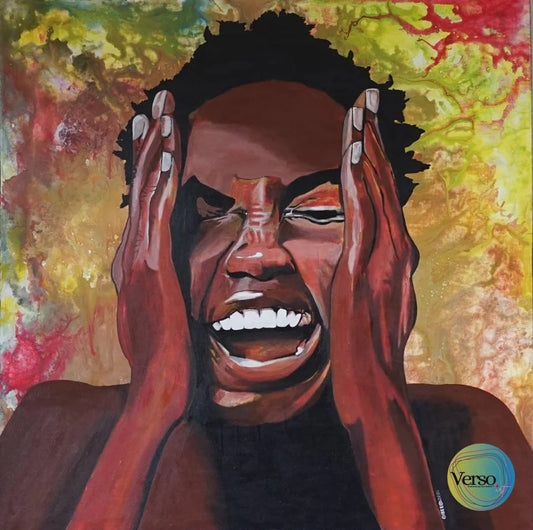 The enormous size 100 x 100 cm / Acrylic / Unframed, shipped in roll