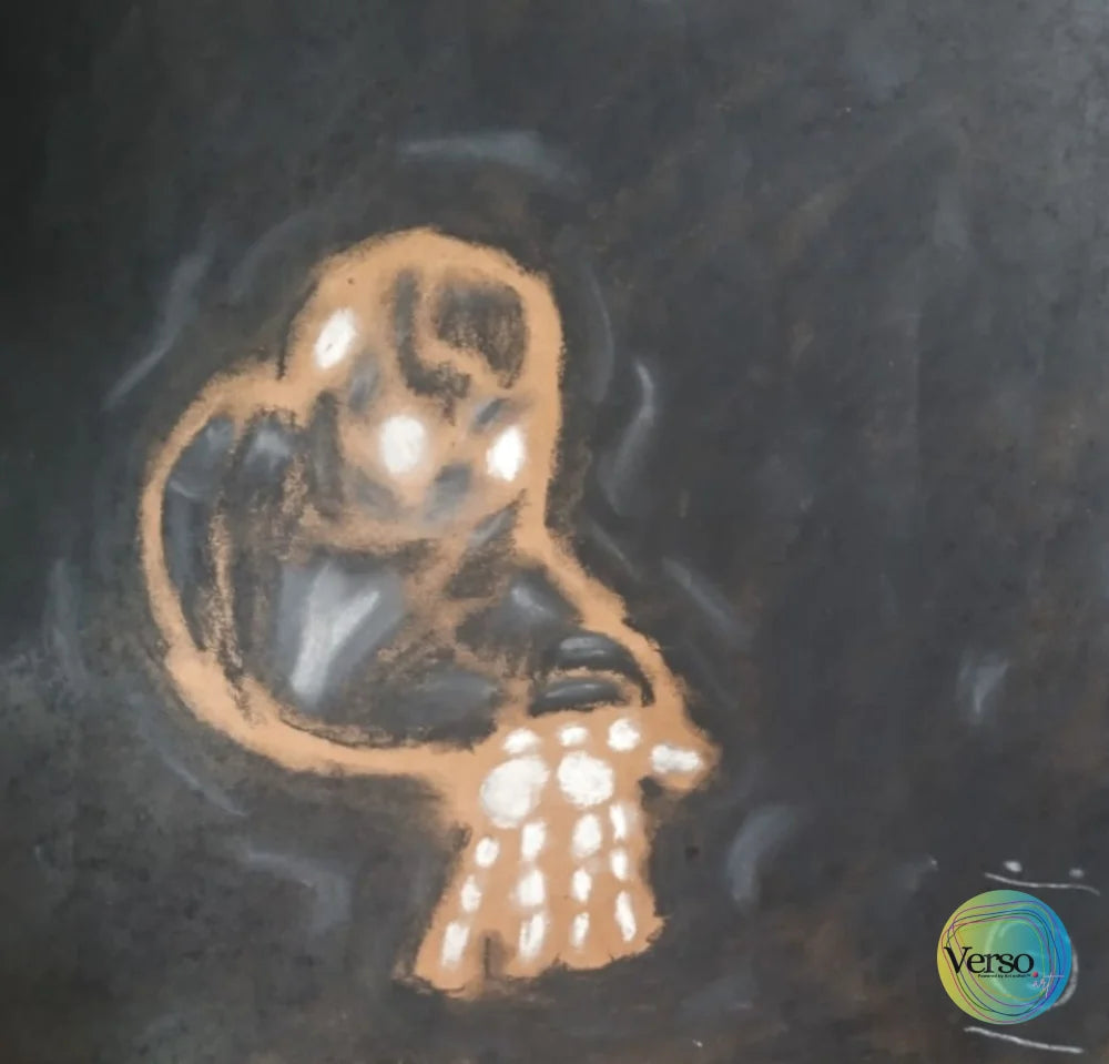 The gentlemen 32.5 x 30 cm / Pastel / Unframed, shipped in roll