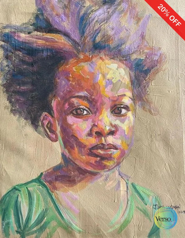 The girl 16 x 19 cm / Watercolor / Unframed, shipped in a roll Original Art