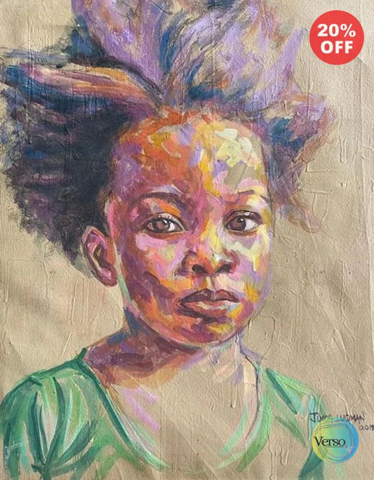 The girl 16 x 19 cm / Watercolor / Unframed, shipped in a roll Original Art