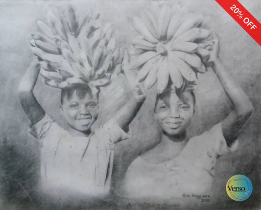 The Harvest 29 x 15.5 cm / Oil / Unframed, shipped in a roll