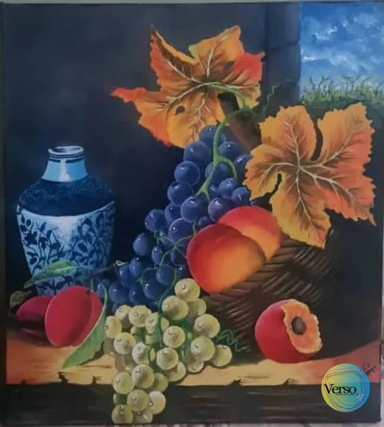 The healthy fruits 60 x 60 cm / Acrylic / Unframed, shipped in roll