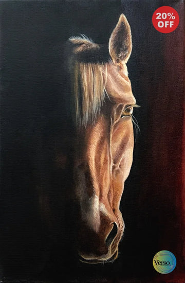 The Obscured Horse 15 x 20 cm / Acrylic / Unframed, shipped in roll