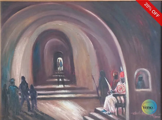 The Palace 29 x 23 cm / Oil / Framed, shipped flat