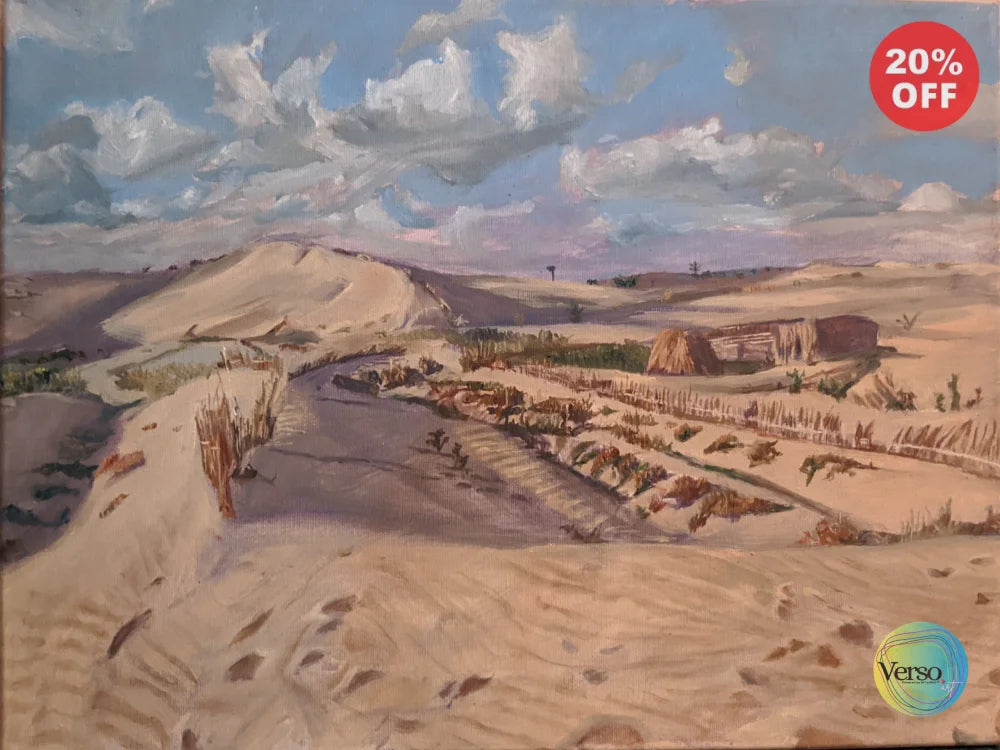 The Sand Dunes of Baltim 40 x 30 cm / Oil / Unframed, shipped in roll