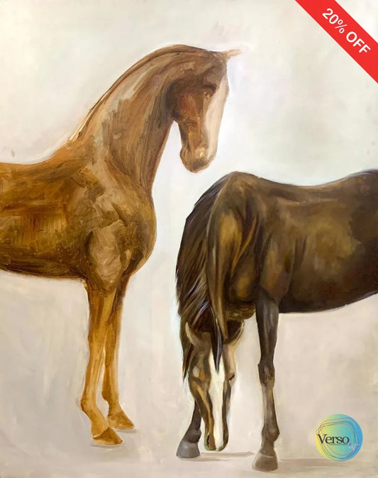 ’The sketch - Equine Reverie’ 48 x 60 inch / Oil / Unframed, shipped in a roll