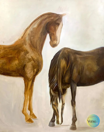 ’The sketch - Equine Reverie’ 48 x 60 inch / Oil / Unframed, shipped in a roll