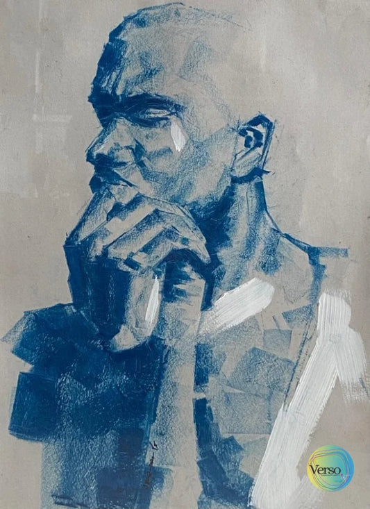 The Solitary Man 26.5 x 32.5 cm / Acrylic / Unframed, shipped in roll