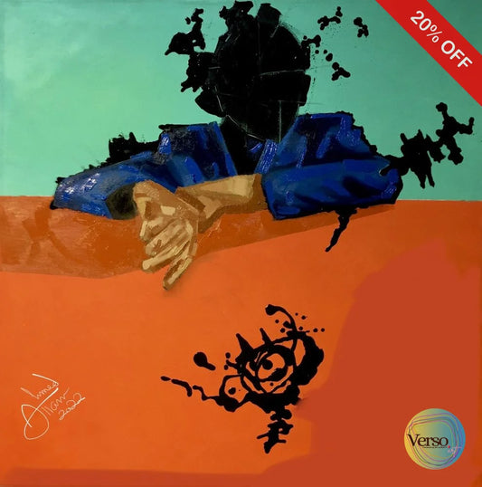 The spill 70 x 70 cm / Oil / Unframed, shipped in roll