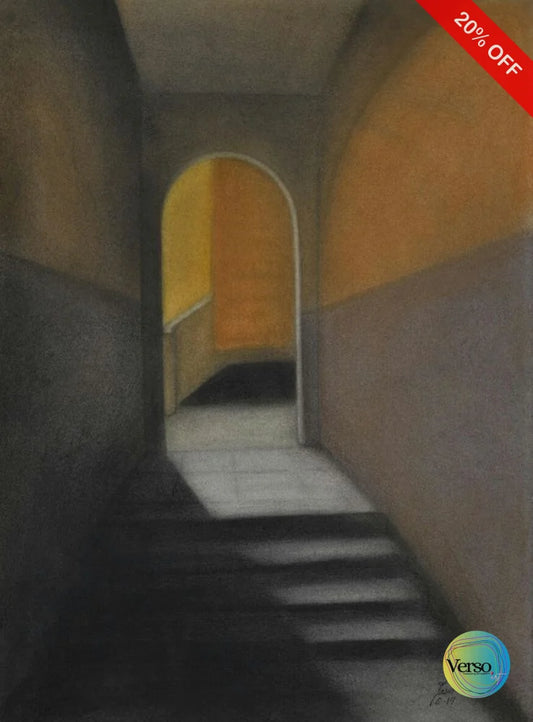 The Stairs Series 2 56 x 76 cm / Mixed / Unframed, shipped in roll