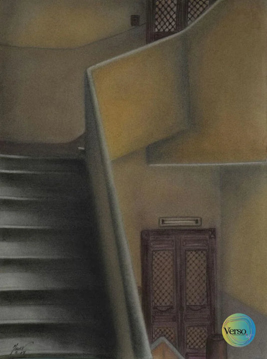 The Stairs Series 4 56 x 76 cm / Mixed / Unframed, shipped in roll