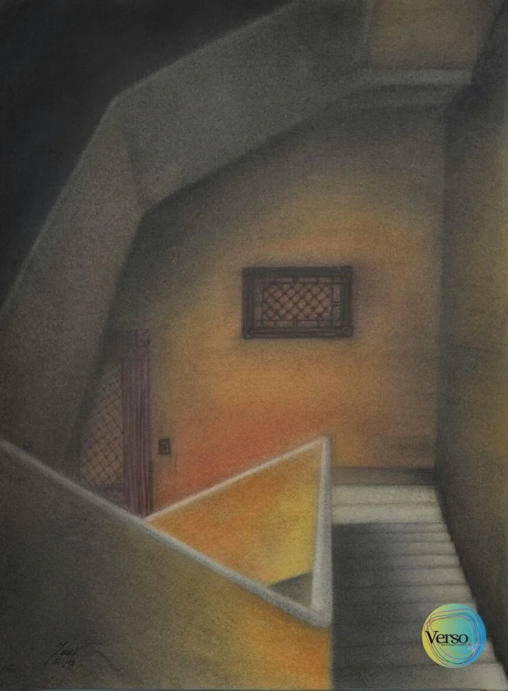 The Stairs Series 5 56 x 76 cm / Mixed / Unframed, shipped in roll