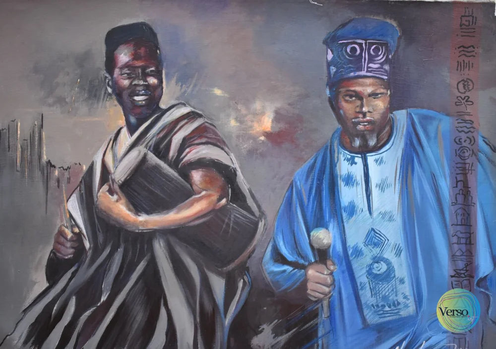 The Talking Drum 38 x 26 cm / Acrylic / Unframed, shipped in roll