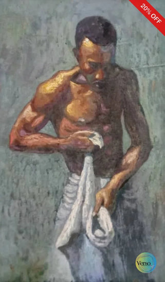 The Washerman 24 x 36 cm / Oil / Framed, shipped in a box