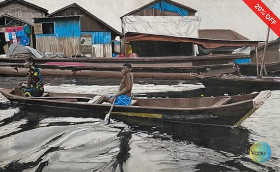 The water shuttle 32 x 20 cm / Watercolor / Unframed, shipped in a roll Original Art