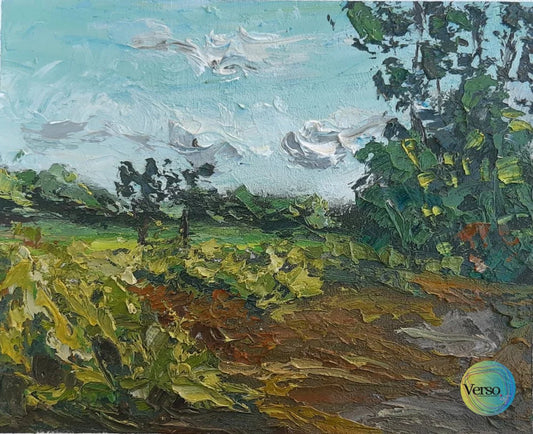 Thick grass 25 x 20 cm / Oil / Unframed, shipped flat