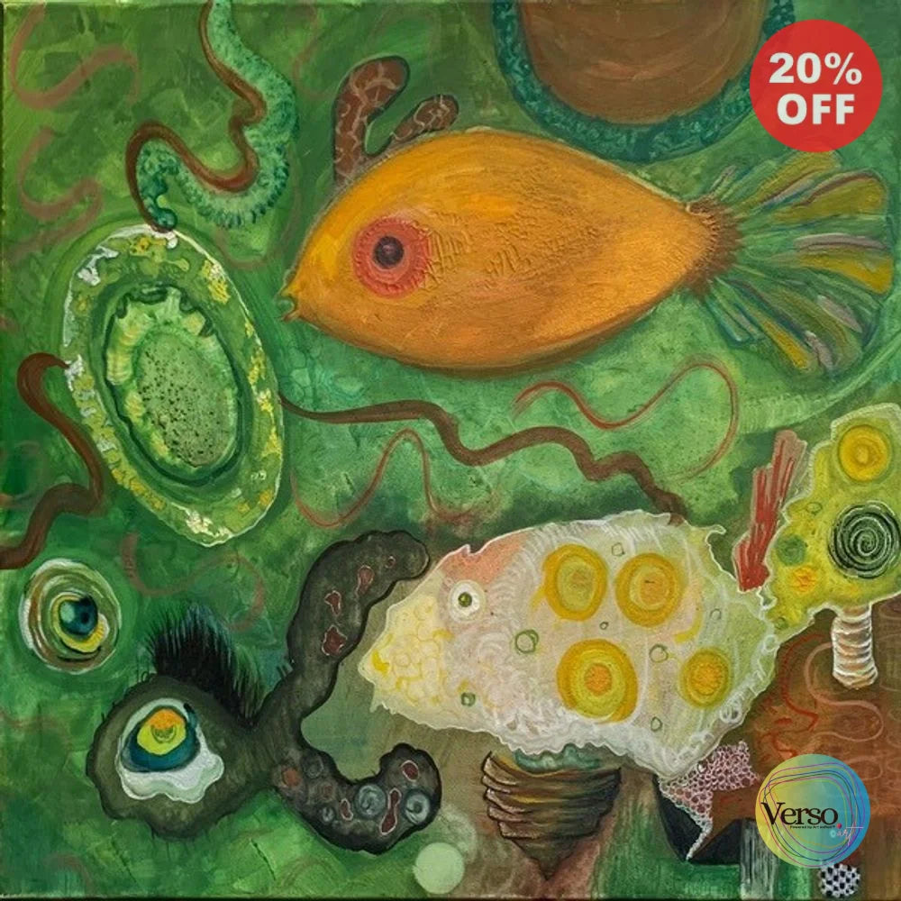 tilapia 50 x 55 cm / Watercolor / Unframed, shipped in roll