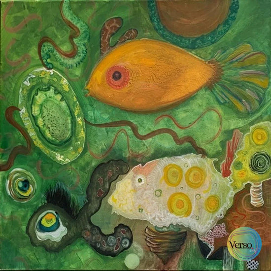 tilapia 50 x 55 cm / Watercolor / Unframed, shipped in roll