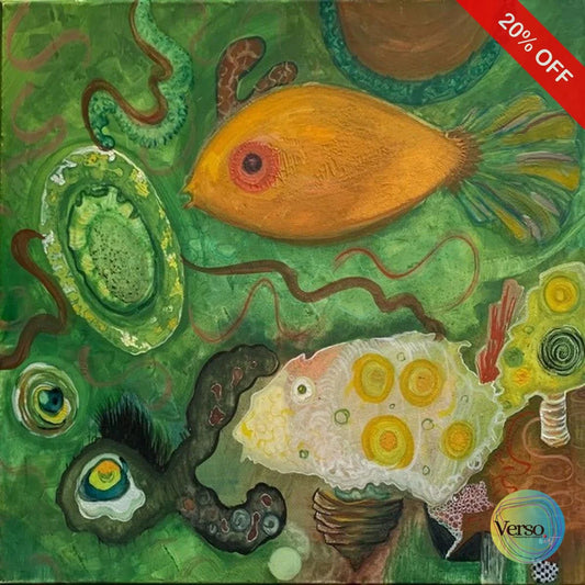 tilapia 50 x 55 cm / Watercolor / Unframed, shipped in roll