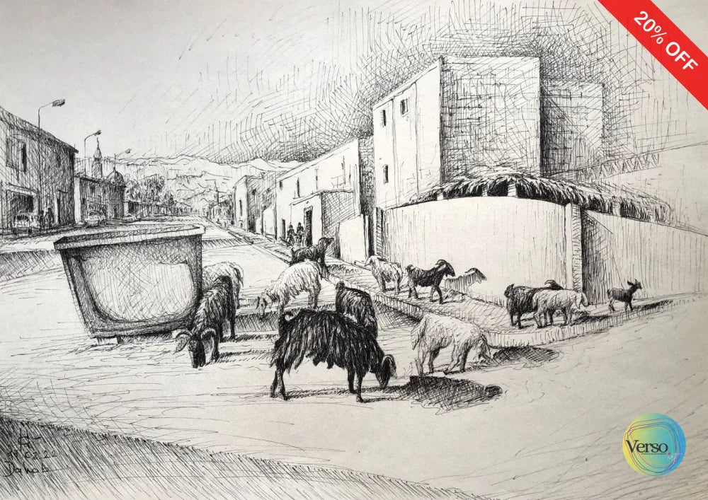 Trash hunters 39.5 x 27.5 cm / Pen & Ink / Unframed, shipped in roll