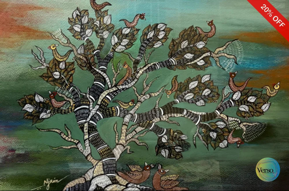 Tree of Life 42.0 x 29.7 cm / Acrylic / Unframed, shipped in a roll