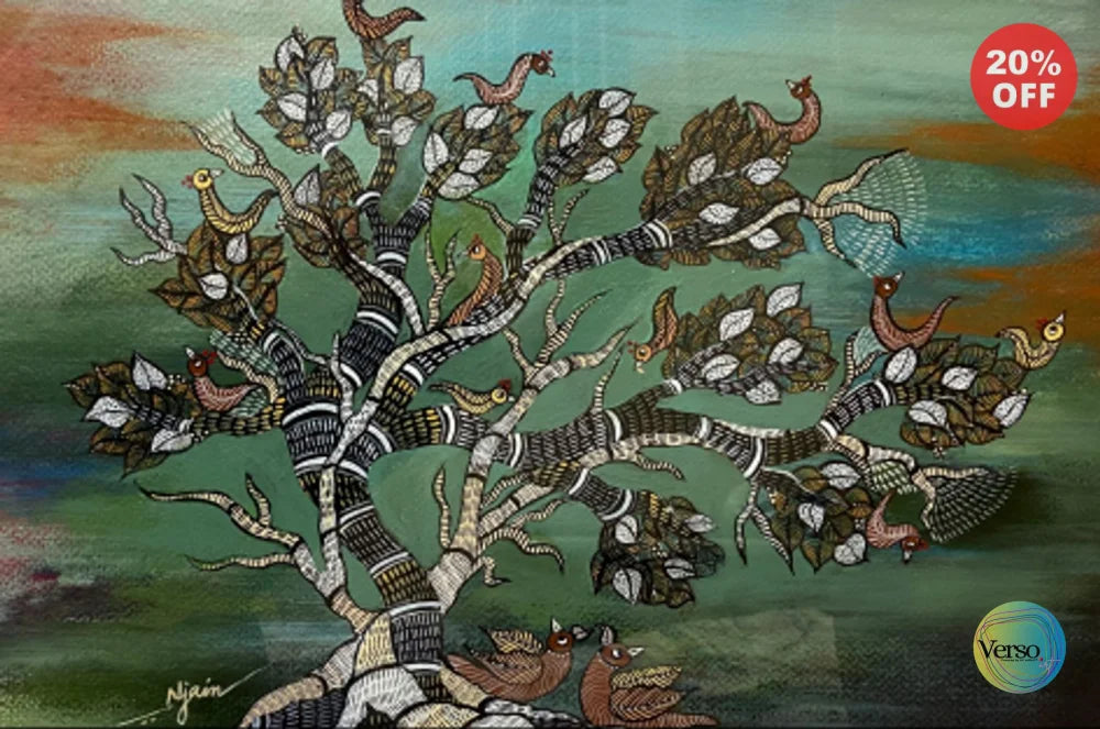 Tree of Life 42.0 x 29.7 cm / Acrylic / Unframed, shipped in a roll