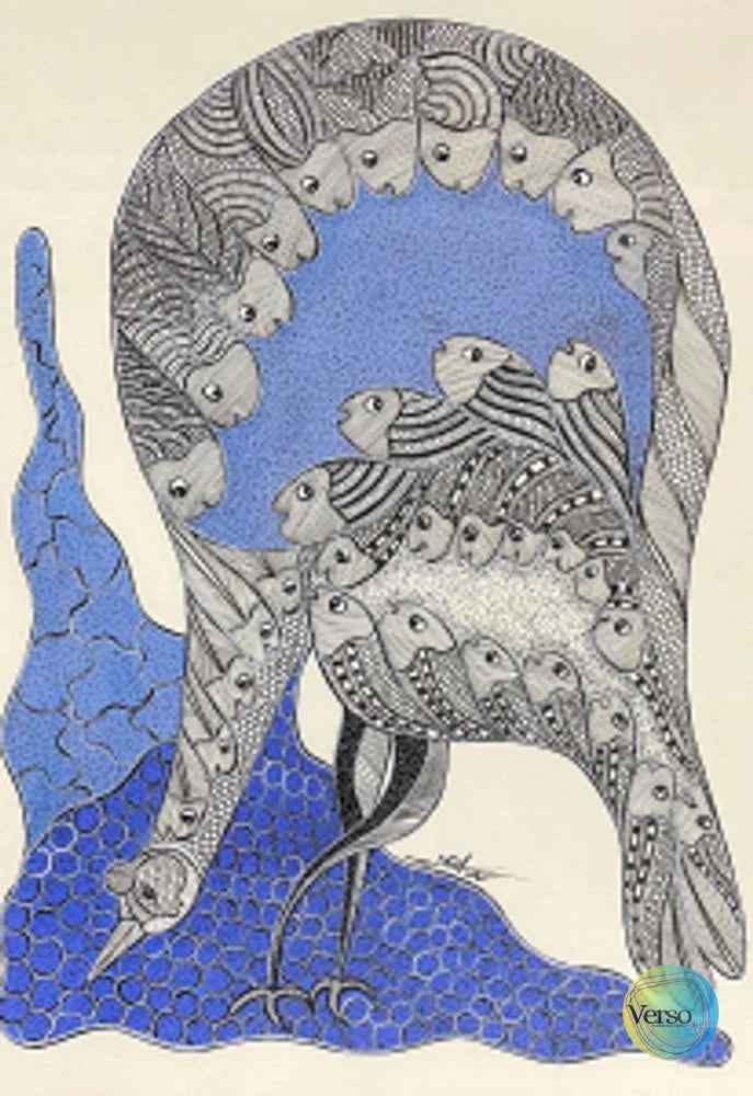 Tribal Gond Arts 4 29.7 x 42.0 cm / Mixed / Unframed, shipped in a roll