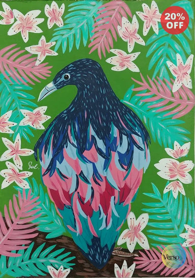 Tropical Bird 40 x 50 cm / Acrylic / Unframed, shipped in roll