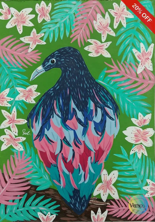 Tropical Bird 40 x 50 cm / Acrylic / Unframed, shipped in roll