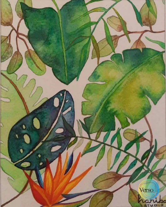 Tropico 19 x 24 cm / Watercolor / Unframed, shipped in roll