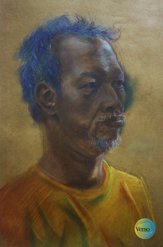 Tukang Kebon (The Gardener) 29.7 x 42 cm / Pastel / Unframed, shipped in roll