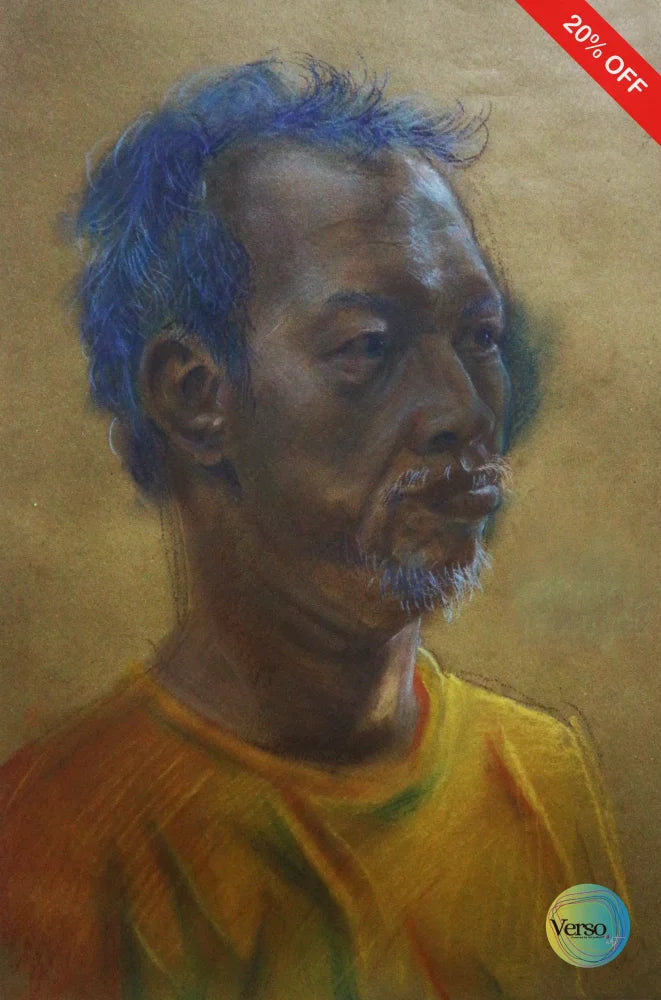 Tukang Kebon (The Gardener) 29.7 x 42 cm / Pastel / Unframed, shipped in roll