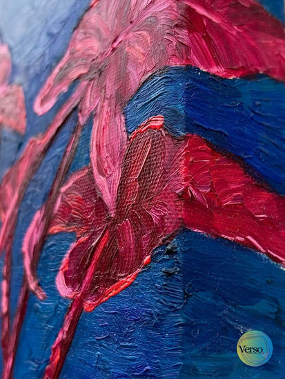 Ultramarine - 8 x 8 inch / Oil / Unframed, shipped in a roll