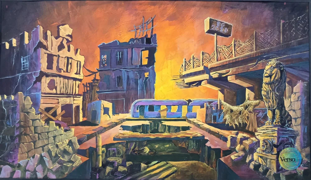 Utopia 60 x 40 cm / Gouache / Unframed, shipped in roll