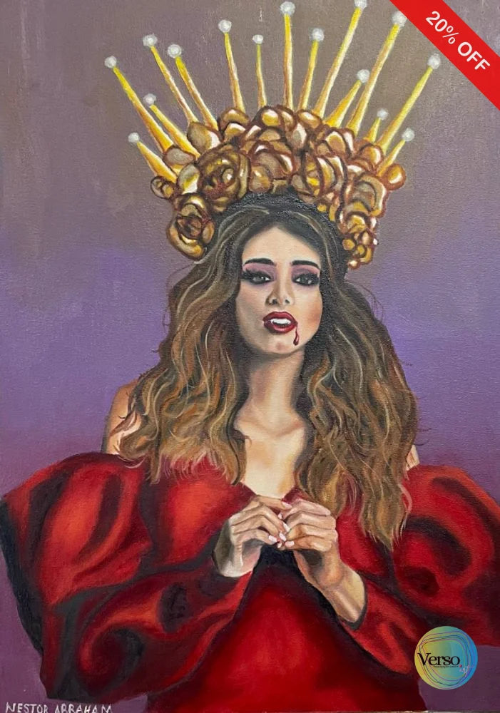 Vampire queen 40 x 60 cm / Oil / Unframed, shipped in a box