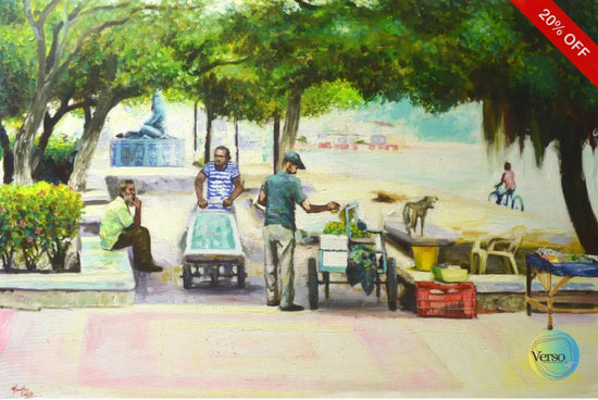 Vida de perros 90 x 60 cm / Acrylic / Unframed, shipped flat