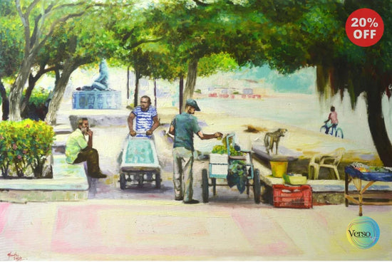 Vida de perros 90 x 60 cm / Acrylic / Unframed, shipped flat