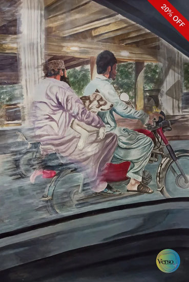 view from a moving vehicle 30 x 40 cm / Acrylic / Unframed, shipped in roll