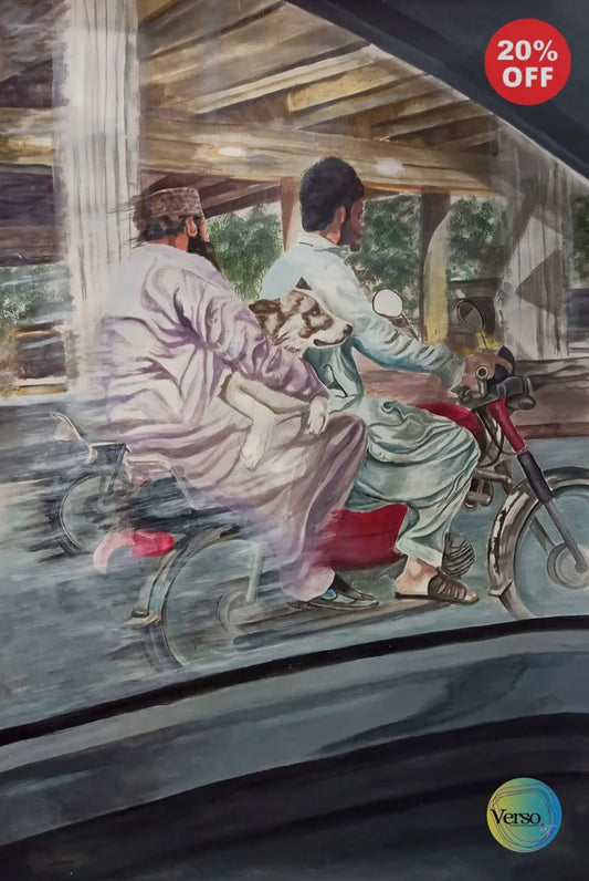 view from a moving vehicle 30 x 40 cm / Acrylic / Unframed, shipped in roll