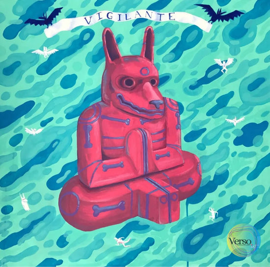 Vigilante 80 x 80 cm / Acrylic / Unframed, shipped in a roll