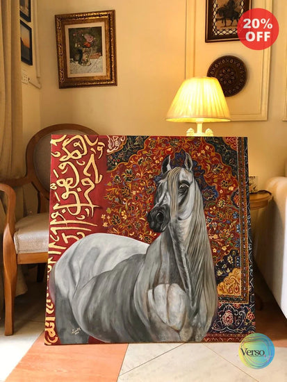 Virsa - 36 x 36 inch / Oil / Unframed, shipped in a roll