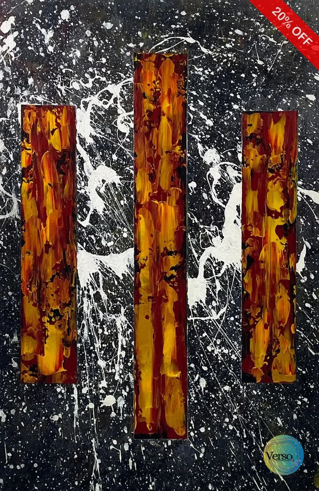 Volcanic 60 x 90 cm / Acrylic / Unframed, shipped in roll