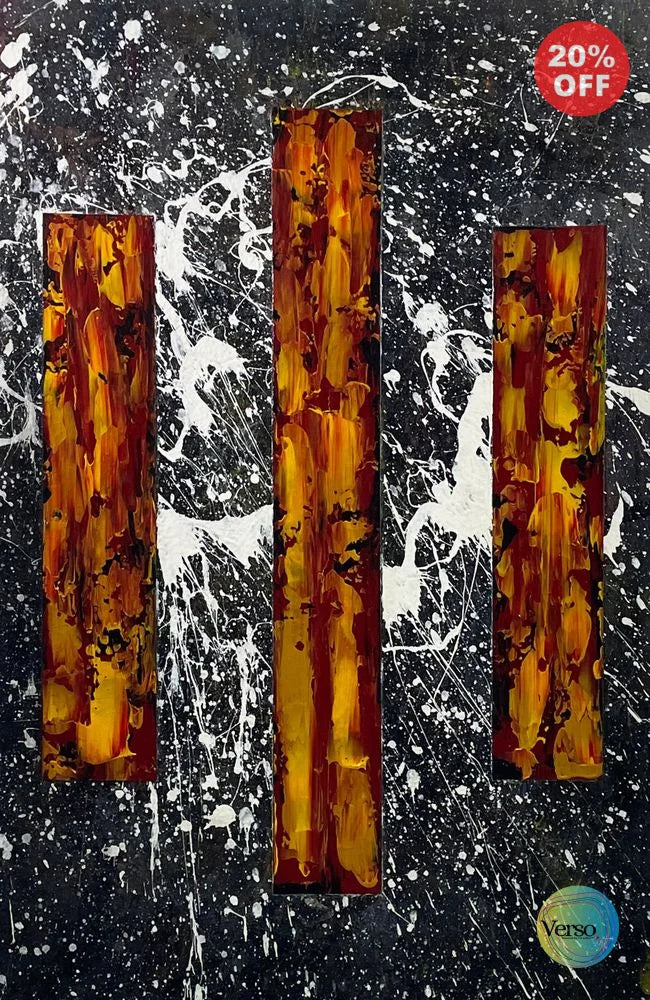 Volcanic 60 x 90 cm / Acrylic / Unframed, shipped in roll