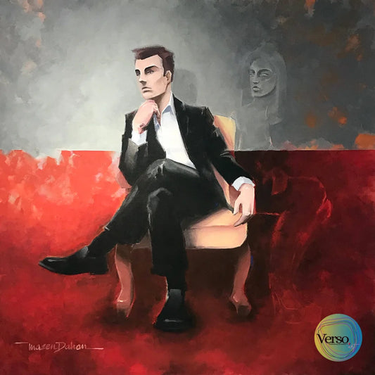 Waiting 120 x 120 cm / Acrylic / Unframed, shipped in roll