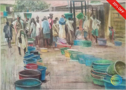 Water Wahala 29.5 x 23 cm / Watercolor / Unframed, shipped in roll Original Art